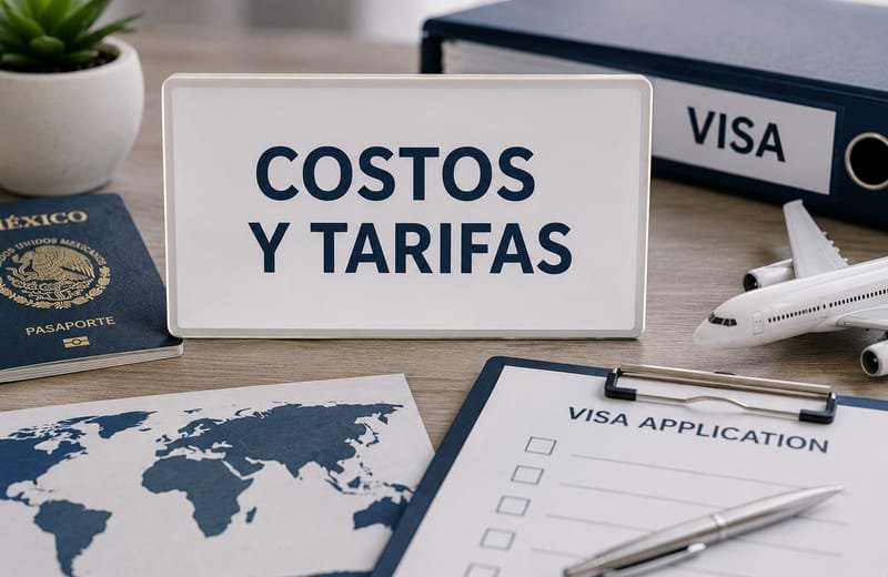 Costos y tarifas del trámite de visa americana