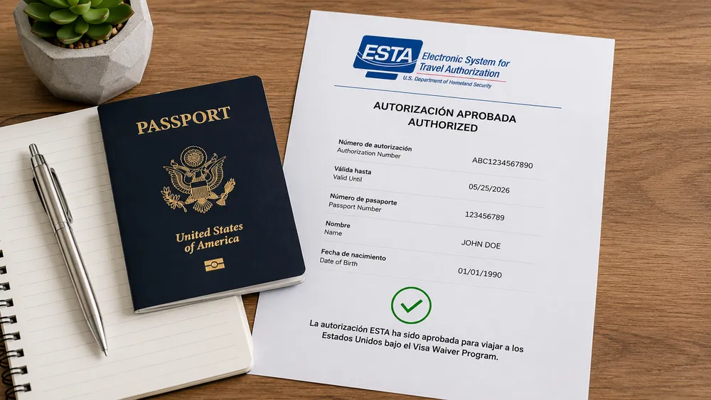 Pasaporte biométrico y autorización ESTA para ingresar a Estados Unidos sin visa tradicional