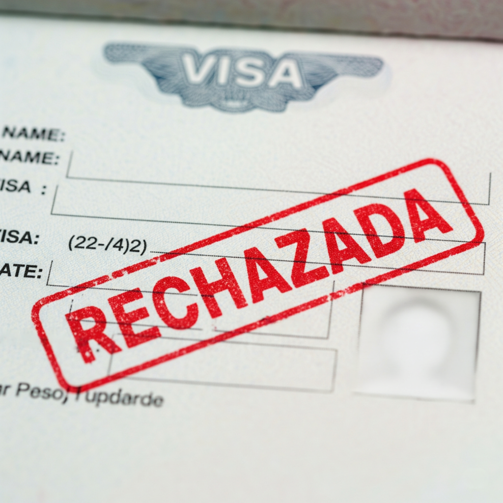 visa de turista rechazada 
