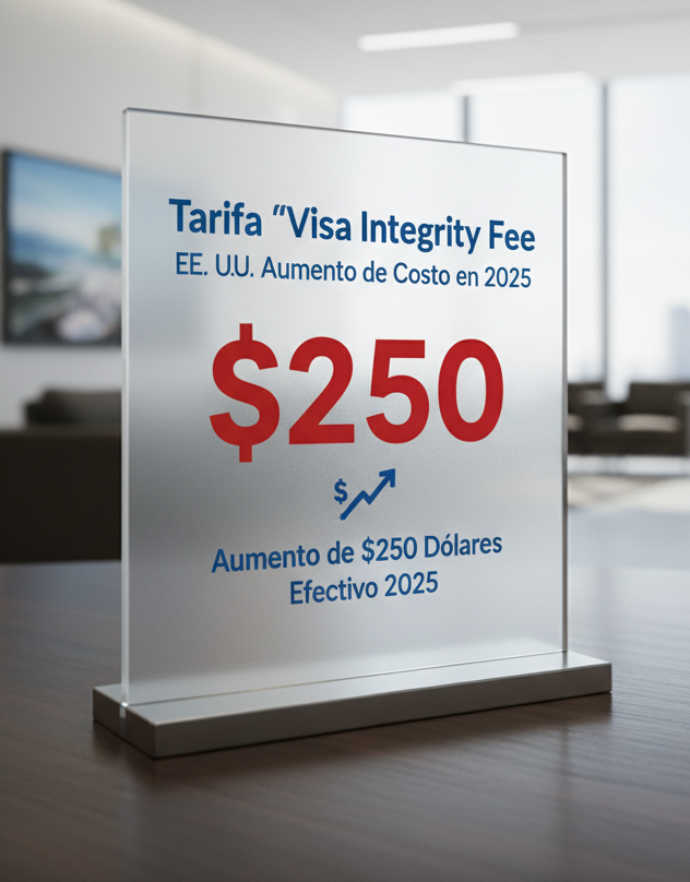 Nueva tasa “Visa en EE. UU. de $250 en 2025