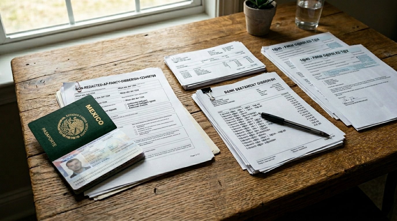 documentos para visa americana mexico