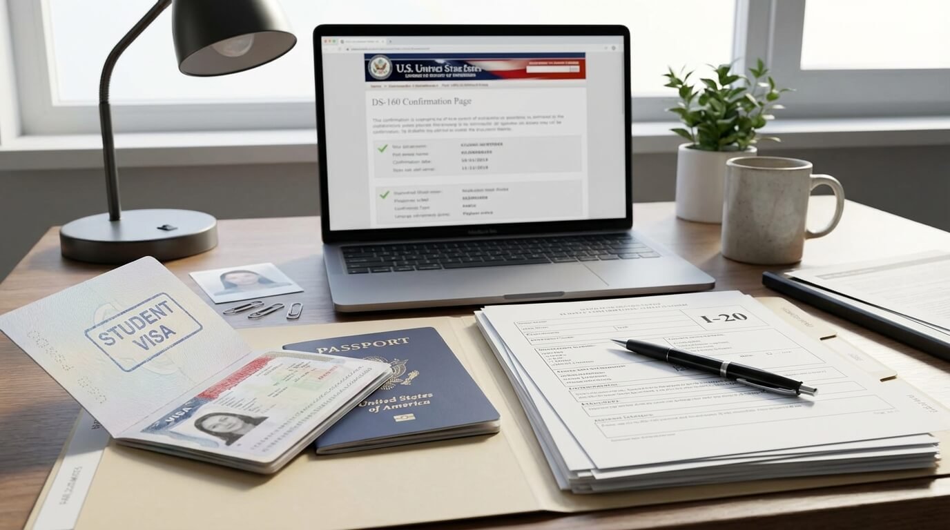 documentos visa f1 formulario i20 ds160 estudiante estados unidos